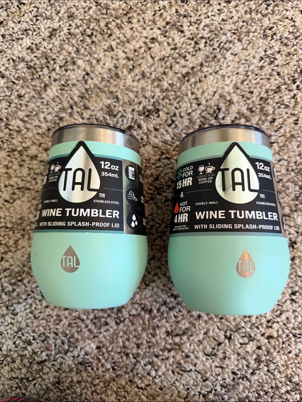 TAL wine tumbler pair